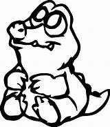 Alligator Coloring Baby Pages Getcolorings sketch template
