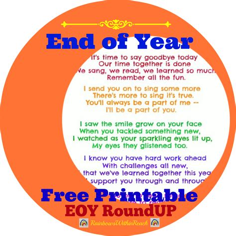 year poems festivities anchor charts  printable
