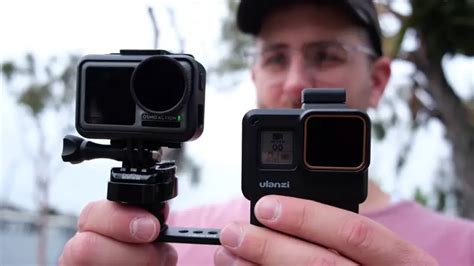 dji osmo action  gopro hero side  side comparison  shooters