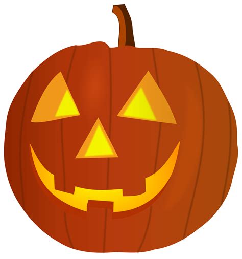 painted halloween pumpkin faces clipart