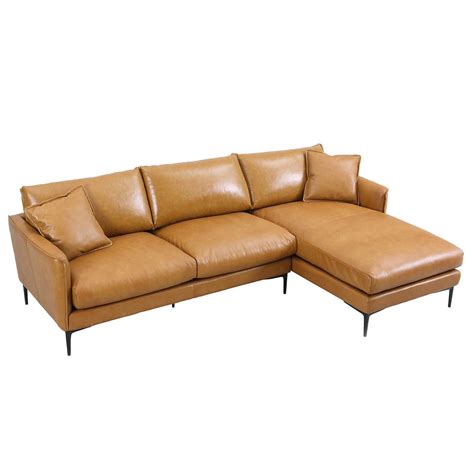 hendrik  top grain leather sectional sofa home source furniture