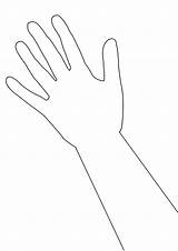 Hand Arm Clipart Outline Template Clipground Cliparts sketch template