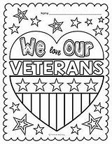 Veterans Coloring Veteran Preschool Getdrawings Teacherspayteachers Patriotic sketch template