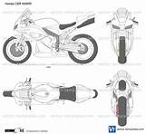 Honda Cbr600rr Cbr Template Templates Preview Vector 600rr sketch template