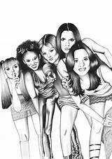 Spice Girls Girl Power Choose Board sketch template
