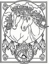 Dover Horse Indianer Pferd Ausmalbilder Relajarse Colouring Malvorlagen Marty Catcher Creative Tiere Omeletozeu Abstracto sketch template