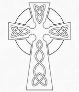 Celtic Cross Drawing Coloring Patterns Printable Carving Crosses Line Outline Pages Simple Template Knot Designs Wood Symbols Saw Stencils Scroll sketch template