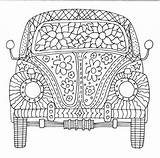 Vw Herbie Mandalas Malvorlagen Adultos Libri Dezenhos Larva Hundertwasser sketch template