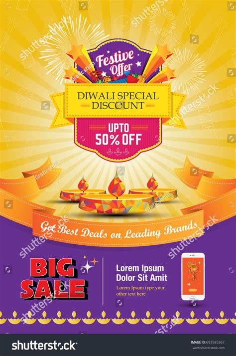 diwali festival sale poster flyer layout template  size sponsored sponsored saleposter