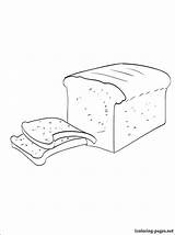 Coloring Bread Pages Popular sketch template