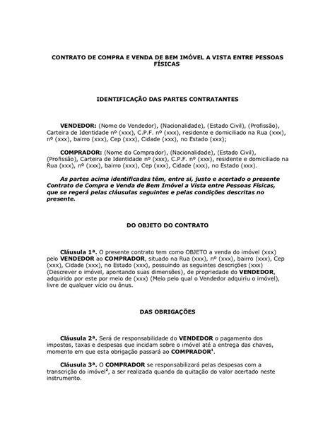 List Of Contrato De Compra E Venda Imovel Rural Ideas