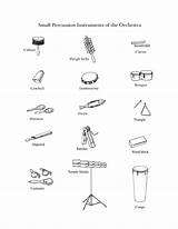 Percussion Instrumentos Musical sketch template