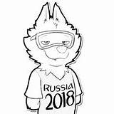 Copa Zabivaka sketch template