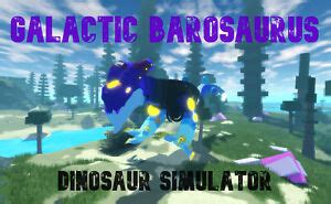 galactic barosaurus digital item roblox dinosaur simulator ebay