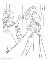 Coloring Frozen Elsa Pages Printable Colouring Girls sketch template