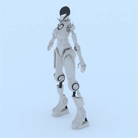 female robot cgtrader