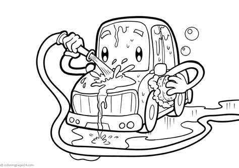 car wash coloring pages  printable coloring pages