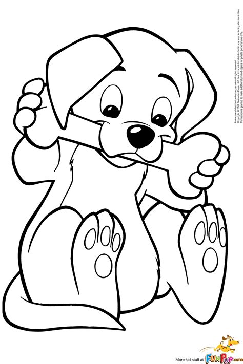 cartoon puppy coloring pages  getdrawings