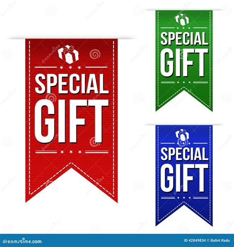 special gift banner design set stock vector image