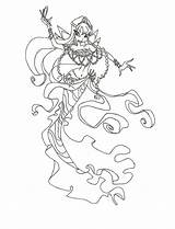 Winx Coloring Club Mermaid Stella Pages Deviantart Bloom Choose Board Färger sketch template