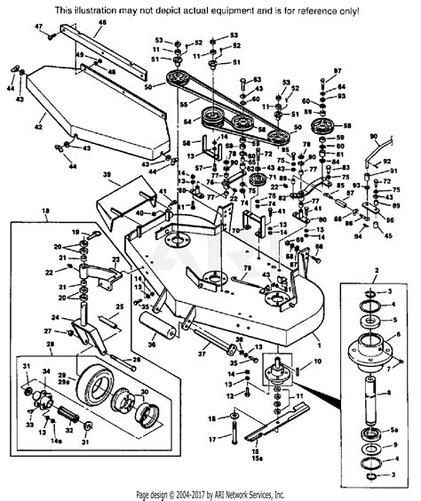 scag sr    parts diagram  cutter deck sm