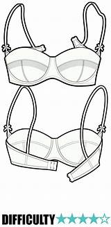 Bra Patterns Lingerie Pattern Cup Balconette Sewing Making Front Wire Ralphpink Fashion Salvo sketch template
