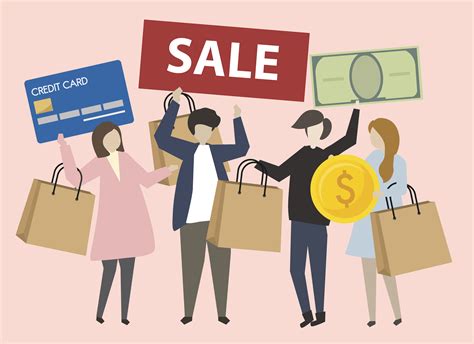 people  shopping icons illustration   vectors
