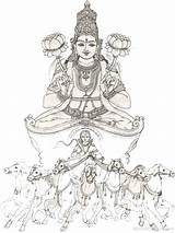 Surya Lord Hindu Sketch Gods Mygodpictures God Navagraha Sun Drawings Indian Bhagavan Ji Shiva Sketches Krishna Deity Pusan Aditya Paintings sketch template
