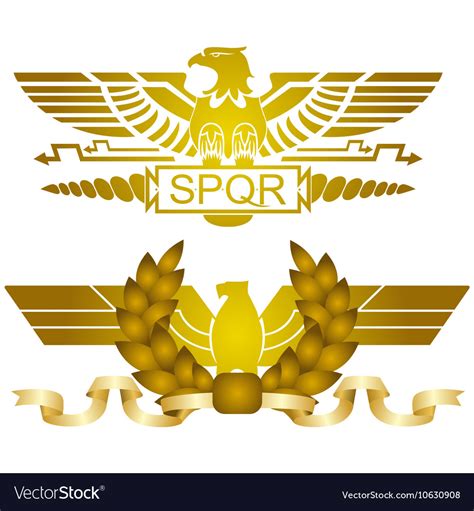 symbols roman legions 2 royalty free vector image