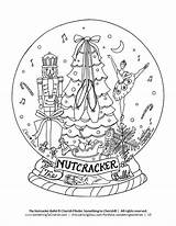 Nutcracker Christmas Mandala Nussknacker Sheets Coloriage Mandalas Schneekugel 1874 Dxf Noisette Casse Somethingtocherish Globes sketch template