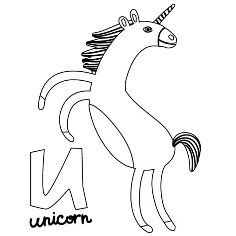 unicorn coloring page babadoodle