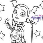 vampirina singing  special concert coloring page poppy coloring