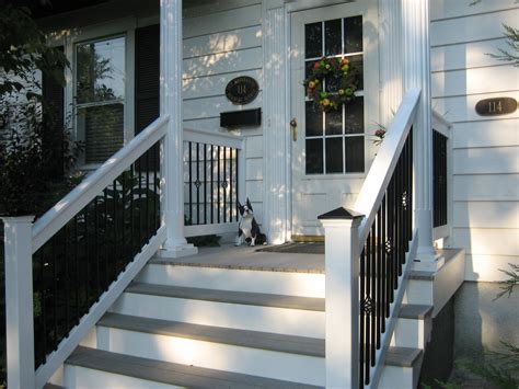 railings   front porch steps fortress