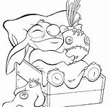 Stitch Coloring Pages Kids Color Print sketch template