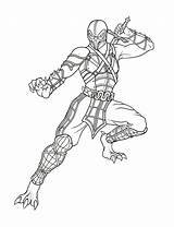 Mortal Kombat Baraka Tudodesenhos sketch template