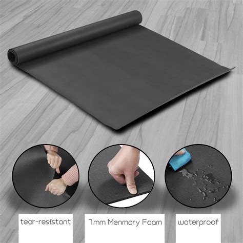 ainfox  extra large exercise yoga mat home gym floor workout mats high density  slip