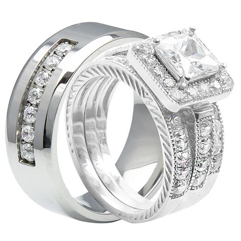 top  wedding rings    matching sets home family style