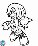 Knuckles Coloring Sonic Pages Color Colouring Print Classic Hedgehog Echidna Deviantart Kunckles Search Use Uniquecoloringpages Book Stats Downloads Library Clipart sketch template