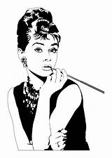 Audrey Hepburn Scarica Stampare sketch template
