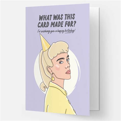billie eilish birthday card kaart blanche outer layer