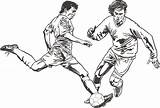 Football Sketch Goal Drawing Players Sketches Paintingvalley sketch template