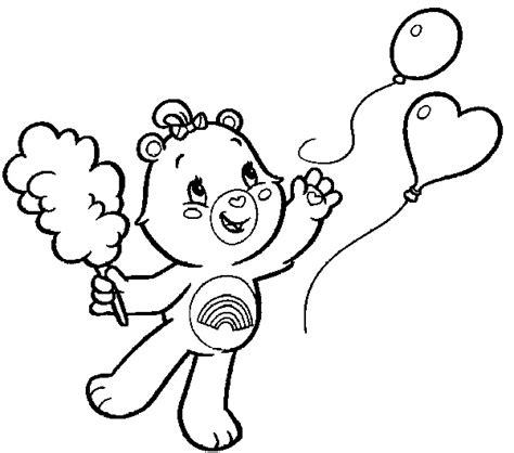 cheer bear pages coloring pages