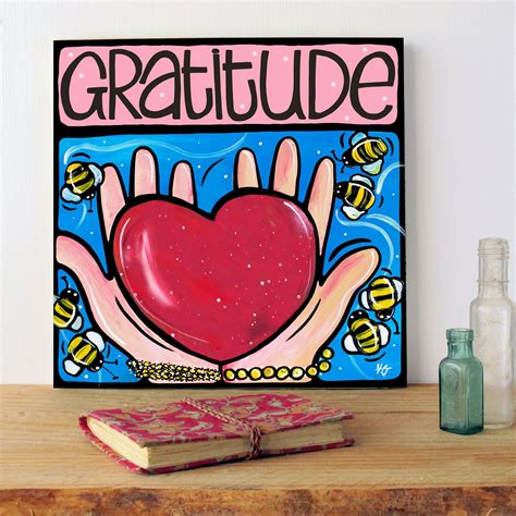 gratitude signed art print wall art motivational   etsy