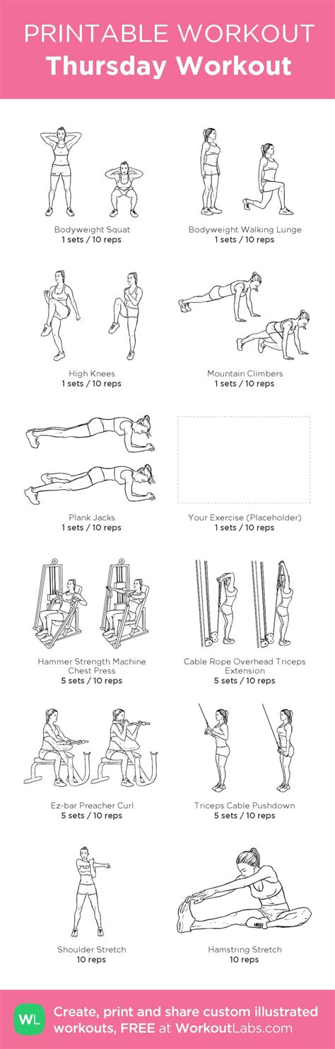 images  printable workout sheets  pinterest leg