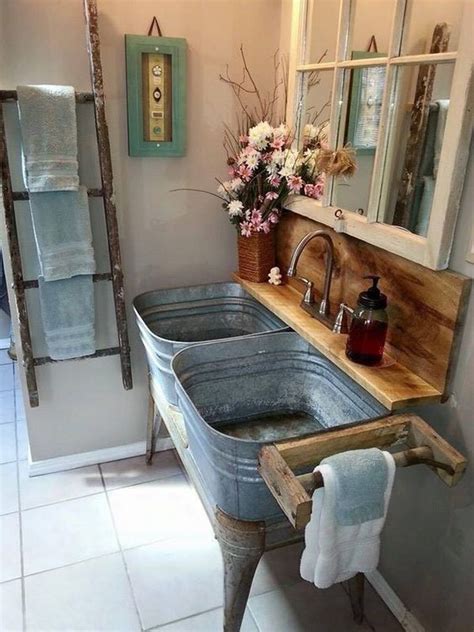 Rustic Farmhouse Bathroom Ideas Hative