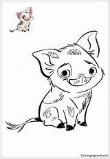 Coloring Moana Pages Pua Pig Disney Vaiana Coloriages Coloringpagesonly Lovely Colouring Printable Animal Color Drawing Maui Et Choose Board Kawaii sketch template