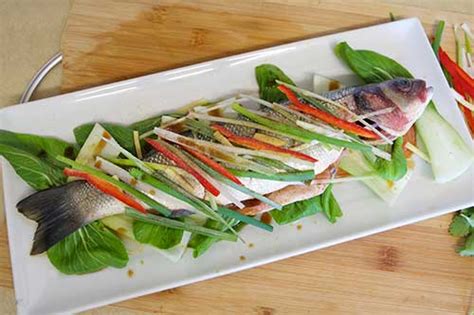 Chinese Steamed Sea Bass With Pak Choi Perfect For Chinese New Year