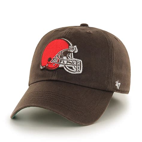 mens  brown cleveland browns franchise fitted hat
