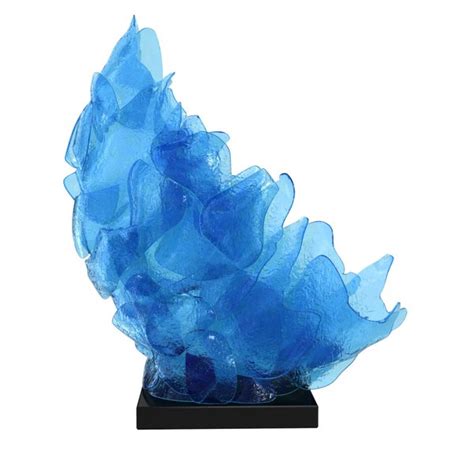 Blue Brimstone Von Caleb Nichols Art Glass Sculpture Artful Home 3d