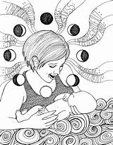 Pregnant Coloring Pages Woman Color Getdrawings Printable Getcolorings sketch template